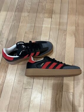 adidas Samba XLG Black and Red stripes Low-Top Sneakers with Gum Sole